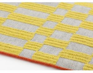 Tappeto Bandas Single Giallo Grigio Geometrico 240x60 cm