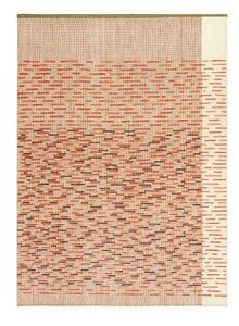 Tappeto Backstitch Arancione Marrone Geometrico 200x300 cm