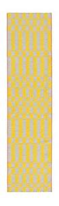 Tappeto Bandas Single Giallo Grigio Geometrico 240x60 cm