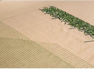 Tappeto Backstitch Calm Verde Giallo Geometrico 200x300 cm