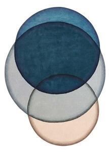 Tappeto Crystal Blu Écru Geometrico 190x260 cm