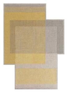 Tappeto Canevas Geo Grigio Giallo Geometrico 170x240 cm