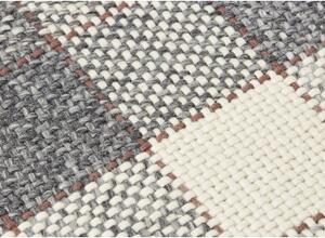 Tappeto Cuadros Grigio Ruggine Geometrico 222x326 cm