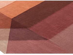 Tappeto Diamond Outdoor Arancione Bordeaux Geometrico da Esterno 170x220 cm