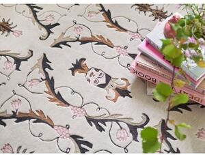 Tappeto Dreams Medieval Faces Beige Marrone Floreale 180x240 cm