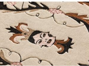 Tappeto Dreams Medieval Faces Beige Marrone Floreale 180x240 cm