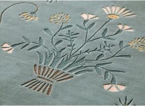 Tappeto Dreams Daisy Verde Bianco Floreale 170x240 cm