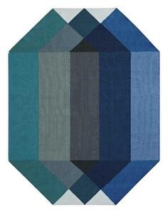 Tappeto Diamond Outdoor Blu Verde Geometrico da Esterno 170x220 cm