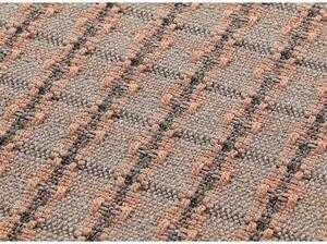 Tappeto Garden Layers Outdoor Checks Arancione Terra Geometrico 180x240 cm
