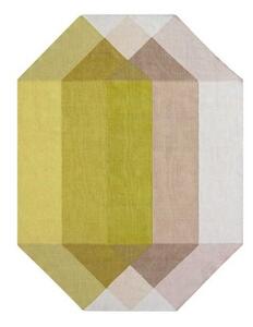 Tappeto Diamond Outdoor Rosa Giallo Geometrico da Esterno 170x220 cm