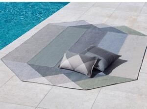 Tappeto Diamond Outdoor Verde Grigio Geometrico da Esterno 170x220 cm
