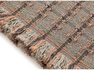 Tappeto Garden Layers Outdoor Checks Arancione Terra Geometrico 180x240 cm