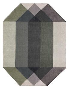 Tappeto Diamond Outdoor Verde Grigio Geometrico da Esterno 170x220 cm