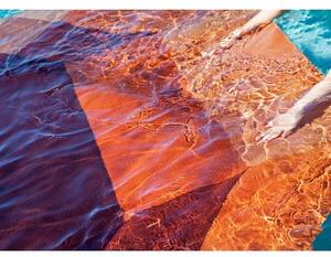 Tappeto Diamond Outdoor Arancione Bordeaux Geometrico da Esterno 170x220 cm