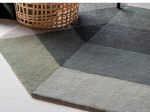 Tappeto Diamond Hand Tufted Verde Grigio Geometrico 200x260 cm