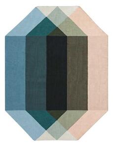 Tappeto Diamond Outdoor Blu Rosa Geometrico da Esterno 170x220 cm