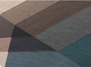 Tappeto Diamond Outdoor Blu Marrone Geometrico da Esterno 170x220 cm