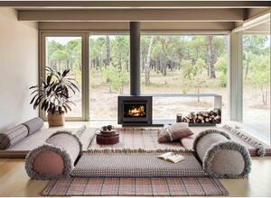 Tappeto Garden Layers Outdoor Checks Arancione Terra Geometrico 180x240 cm