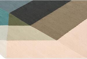 Tappeto Diamond Outdoor Blu Rosa Geometrico da Esterno 170x220 cm