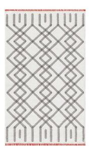 Tappeto Duna Grigio Bianco Geometrico 150x200 cm