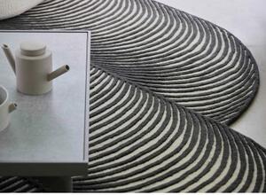 Tappeto Hand Tufted Giro Big Bianco Nero Geometrico 264x363 cm