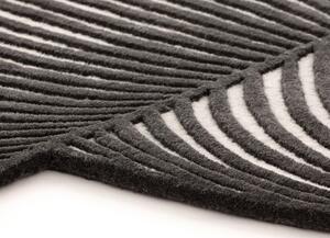 Tappeto Hand Tufted Giro Big Bianco Nero Geometrico 264x363 cm