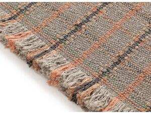 Tappeto Garden Layers Outdoor Tartan Arancione Terra Geometrico 180x240 cm