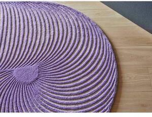Tappeto Hand Tufted Giro Lilla Geometrico 132x324 cm