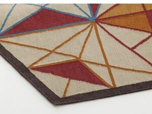 Tappeto Hexa Arancione Multicolore Geometrico 261x300 cm