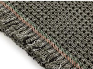 Tappeto Garden Layers Outdoor Gofre Verde Grigio Tinta Unita 180x240 cm