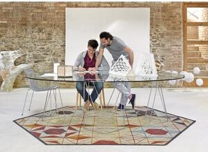 Tappeto Hexa Arancione Multicolore Geometrico 261x300 cm