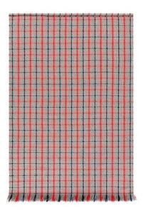 Tappeto Garden Layers Outdoor Tartan Blu Rosso Geometrico 180x240 cm
