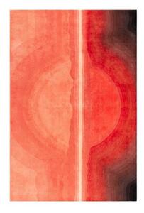 Tappeto Ibiza Sunset Rosso Astratto 170x240 cm
