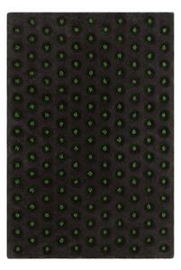 Tappeto La Geria Antracite Verde Geometrico 192x305 cm