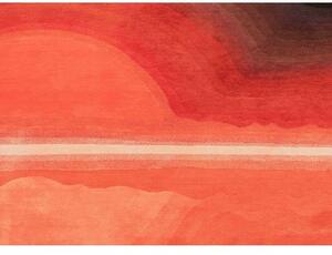 Tappeto Ibiza Sunset Rosso Astratto 170x240 cm