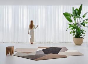 Tappeto Loko Beige Marrone Geometrico 200x334 cm