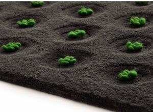 Tappeto La Geria Antracite Verde Geometrico 192x305 cm