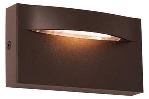 Viokef Applique da esterno a LED Vita, marrone ruggine, 13,7 x 7,5 cm