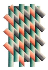 Tappeto Mirage Verde Arancione Geometrico 200x310 cm