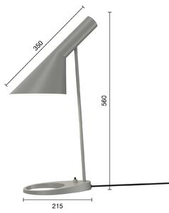 Lampada da tavolo di design Louis Poulsen AJ Mini grigio
