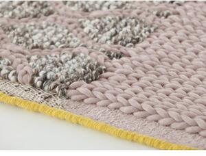 Tappeto Mangas Space Rhombus Rosa Grigio Geometrico 160x250 cm