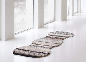 Tappeto Mangas Original Mini Campana Mm3n Ecrù Marrone Geometrico 136x80 cm