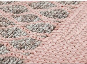 Tappeto Mangas Space Rhombus Rosa Grigio Geometrico 160x250 cm