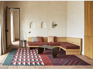 Tappeto Ndebele Rosso Verde Geometrico 200x300 cm