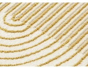 Tappeto Ply Giallo Beige Geometrico 204x300 cm