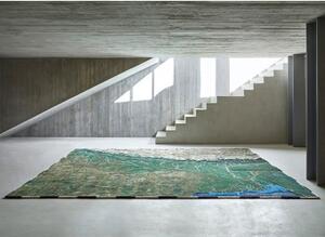 Tappeto Plastic Rivers Ganges Verde Marrone Astratto 300x400 cm