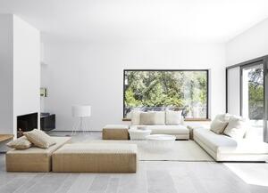 Tappeto Raw Bianco Beige Geometrico 200x300 cm