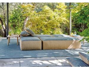 Tappeto Raw Blu Naturale Geometrico 200x300 cm