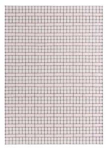 Tappeto Reti Bianco Nero Geometrico 198x300 cm