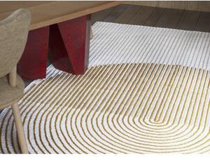 Tappeto Ply Giallo Beige Geometrico 204x300 cm